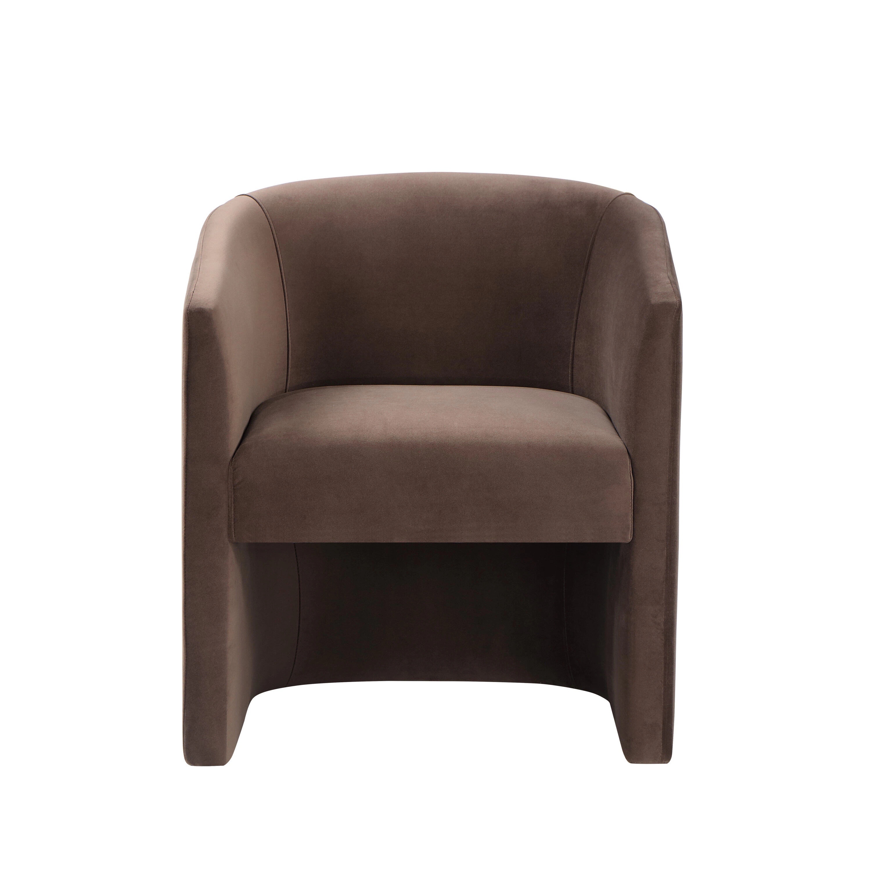 Steve Silver Casual Cocoa Brown Velvet Accent Chair | IR500C | Lowe's