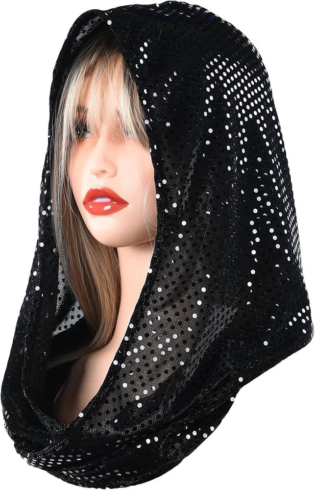 sequin unisex rave hood/festival outfit/hood, sparkly bandana Rave Accessories, Rave Gear | Amazon (US)