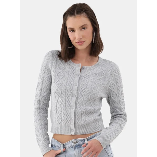 No Boundaries Cardigan, Women's | Walmart (US)