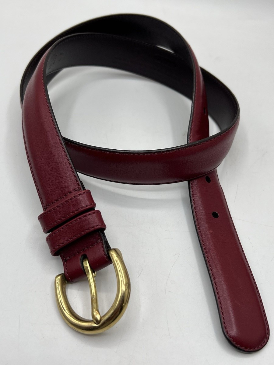 Coach Red Leather Belt Size Medium Brass Buckle 8400 | eBay | eBay US