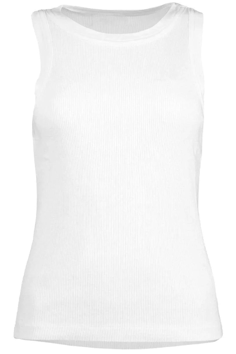 Isabel Rib Tank - White | CITIZENS of HUMANITY | Marissa Collections