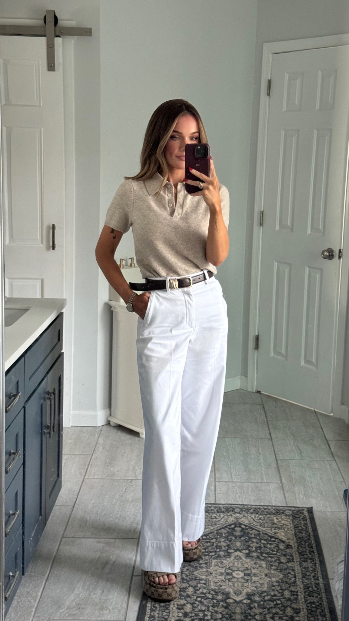 Cute spring outfit. Giving country club vibes. 

Top & bottom size XS

#LTKootd #LTKSeasonal