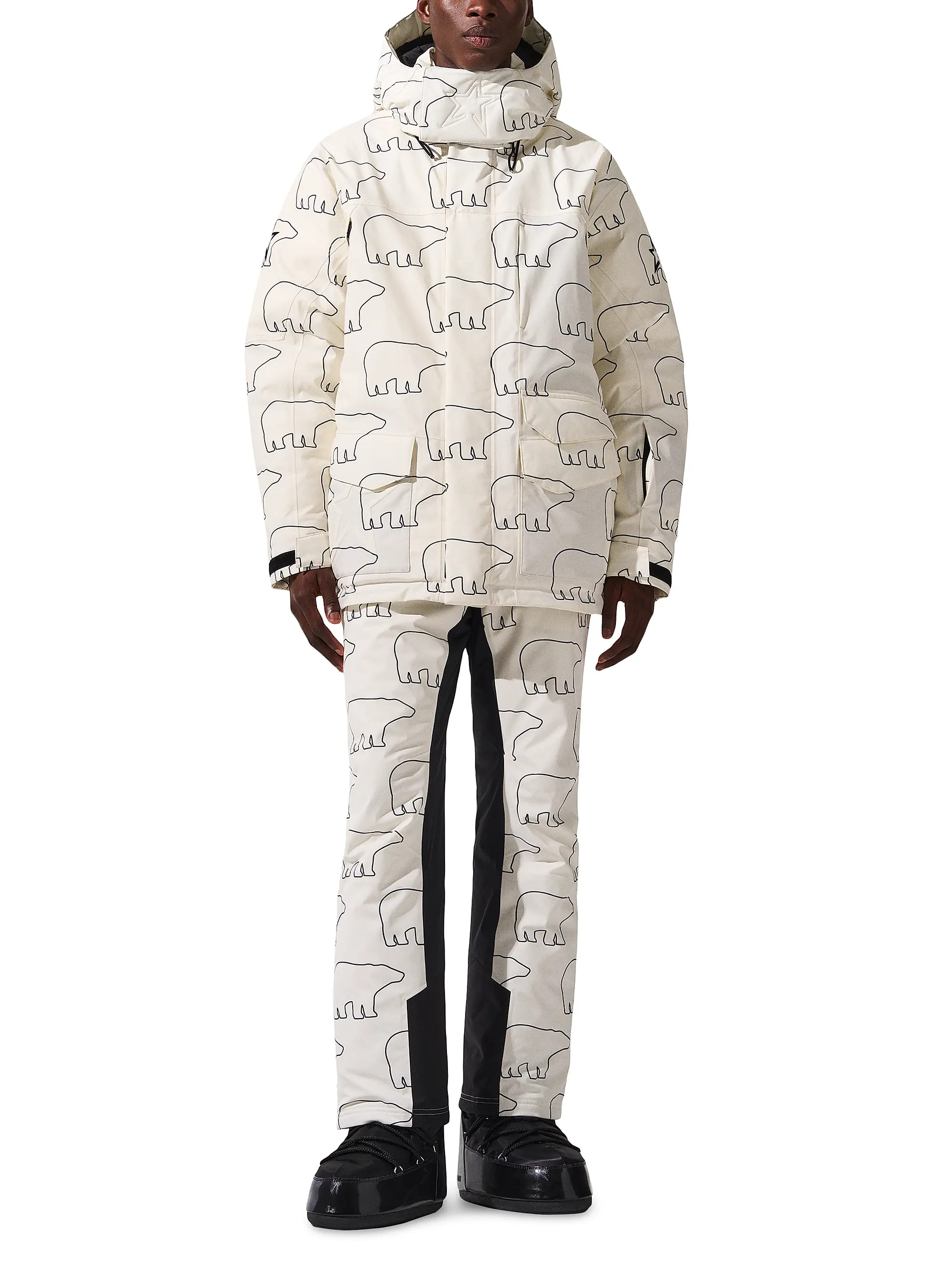 Shop Perfect Moment Max Polar Bear Down Hooded Ski Parka | Saks Fifth Avenue | Saks Fifth Avenue