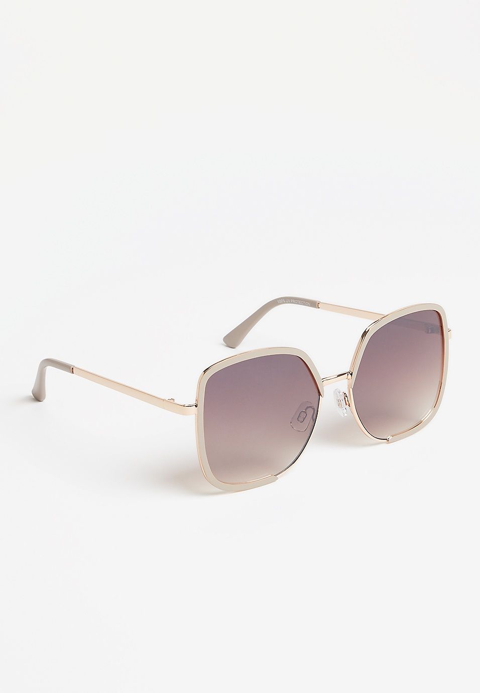Taupe Oversized Square Sunglasses | Maurices