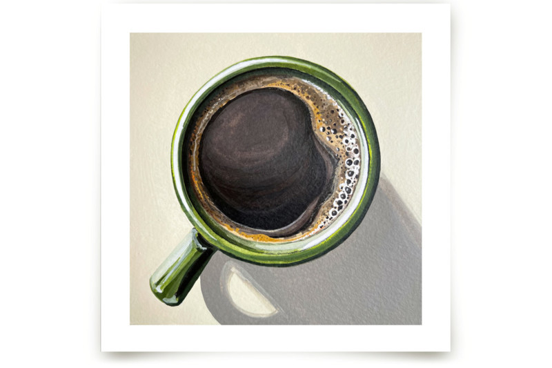 "Morning Coffee" - Open Edition Fine Art Print by Amber Piacentine. | Minted