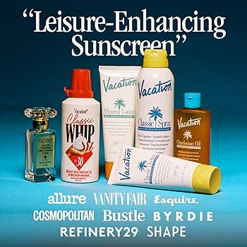 Vacation Classic Whip SPF 30 & Air Freshener Bundle, Whipped Sunscreen Mousse, Water-Resistant, H... | Amazon (US)