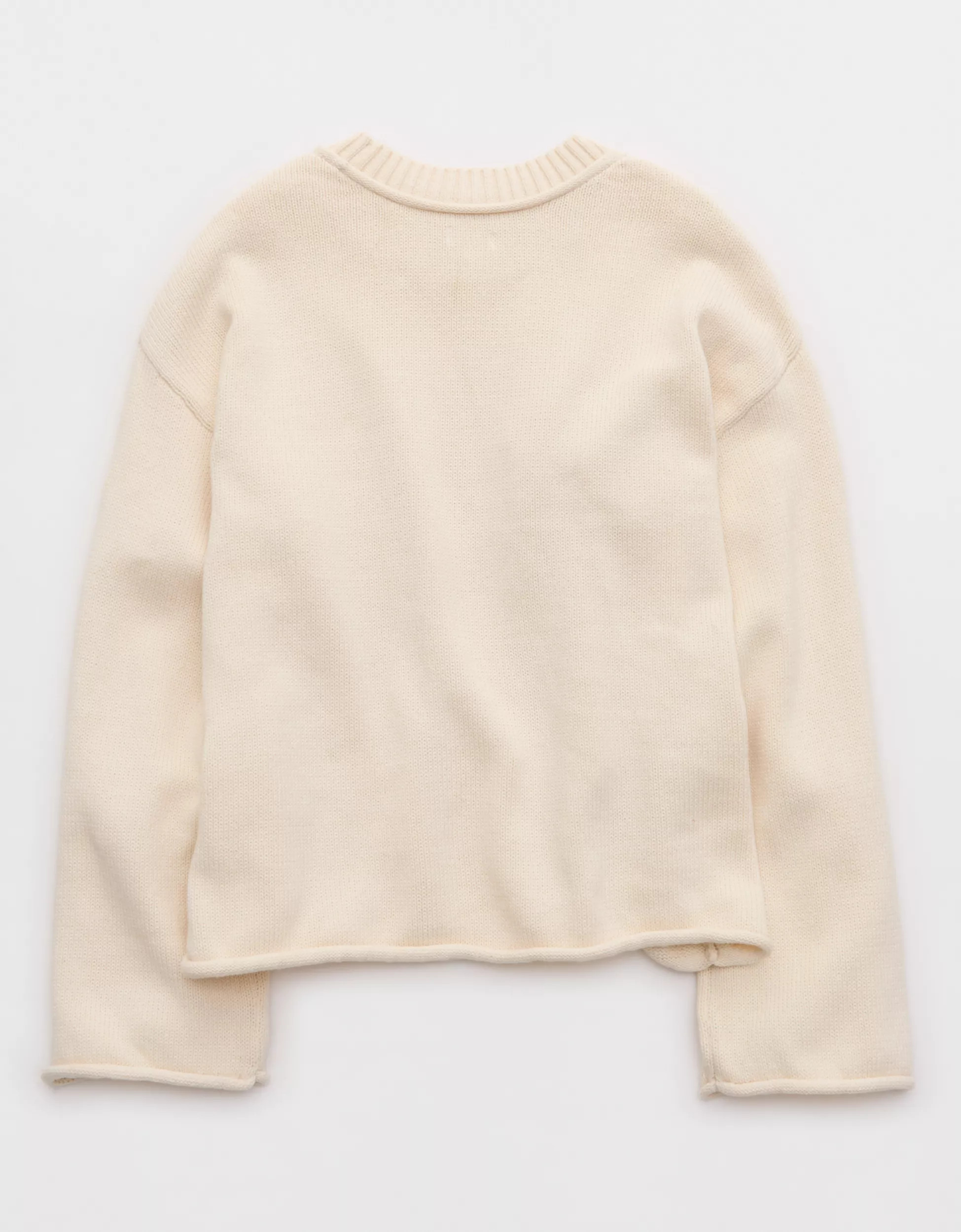 Aerie Sunkissed Cotton Graphic Sweater | Aerie