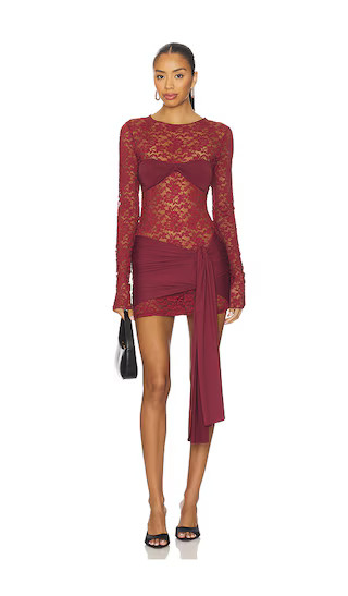 Midnight Mini Dress in Garnet | Revolve Clothing (Global)
