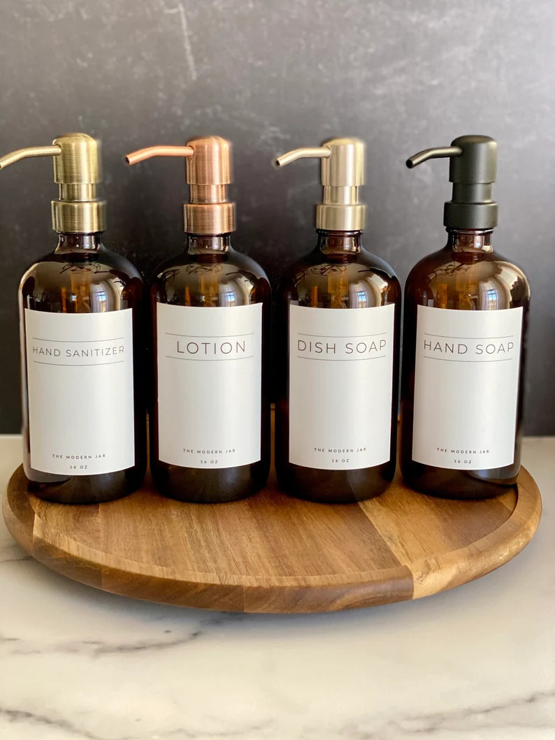 Glass Bottle  Hand Soapdish Washhand Lotion  Soap | Etsy | Etsy (US)