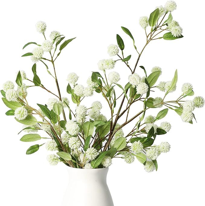 Melorca&Guilla Artificial Plants,4PCS 35.4" Green Faux Branches for Vase,Artificial Plants for Sh... | Amazon (US)