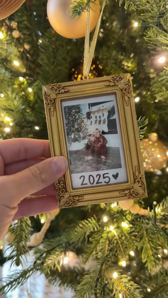 Instax photo Christmas ornament! 
#photoornament #instaxphotoornament #instax 

#LTKmomlife #LTKGiftGuide #LTKHoliday