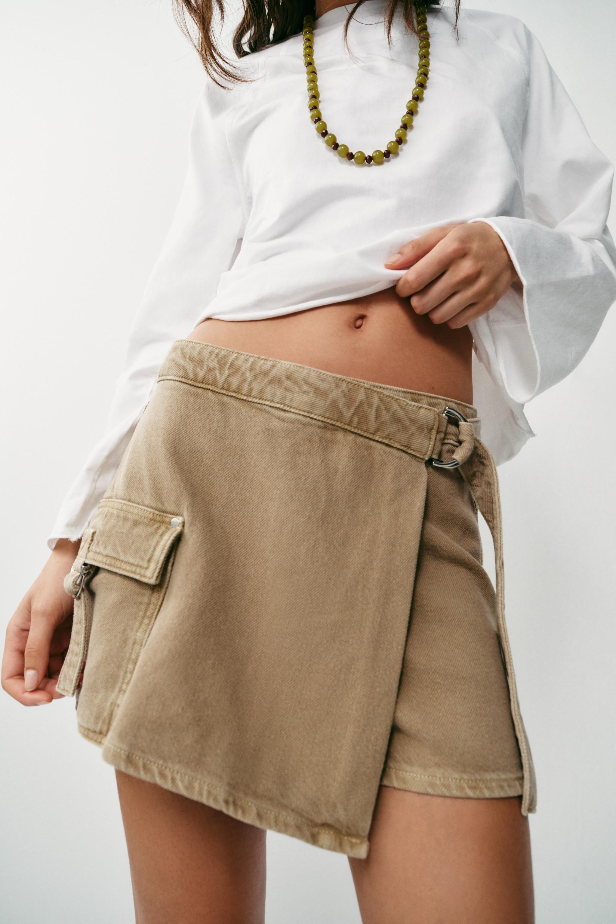 WRAP CARGO SKORT | Zara US