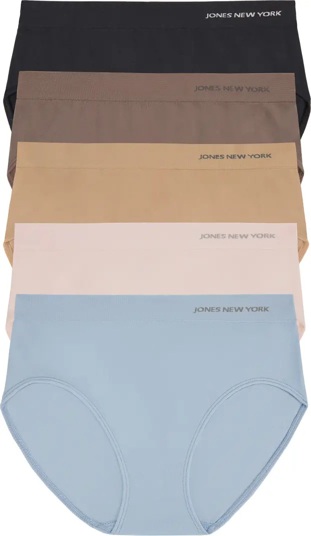 Seamless 5-Pack Hi-Cut Briefs | Nordstrom Rack