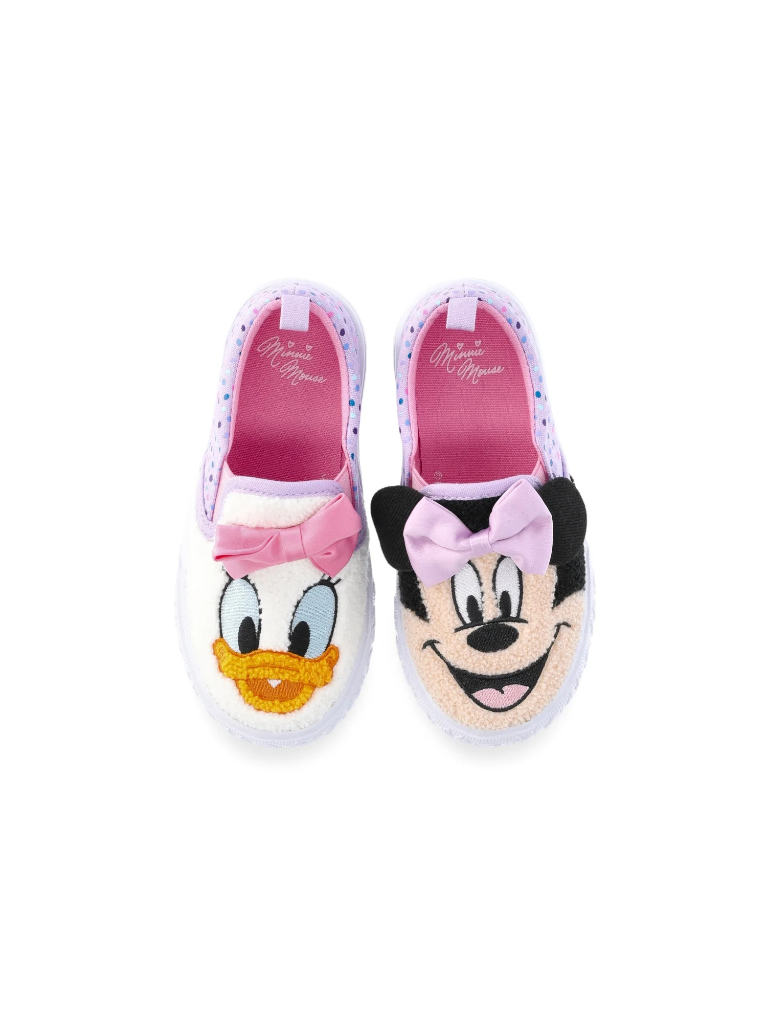 Minnie Mouse & Daisy Duck Toddler Girl Slip-On Sneakers | Walmart (US)