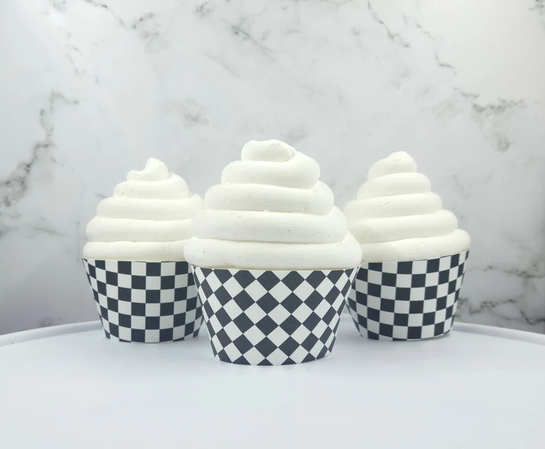 Checkerboard Cupcake Wrappers, Skater, Skateboard, Skate Party - Etsy | Etsy (US)