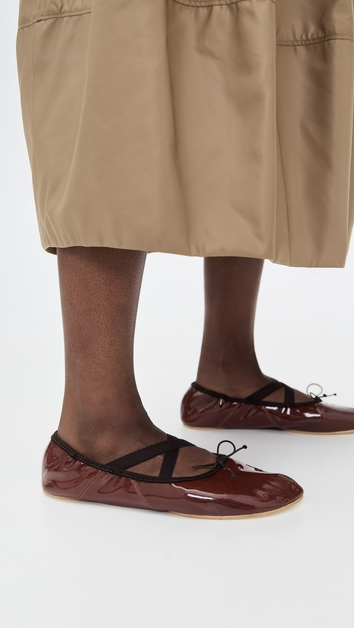 Peep Toe Mary Jane Ballet Flats | Shopbop