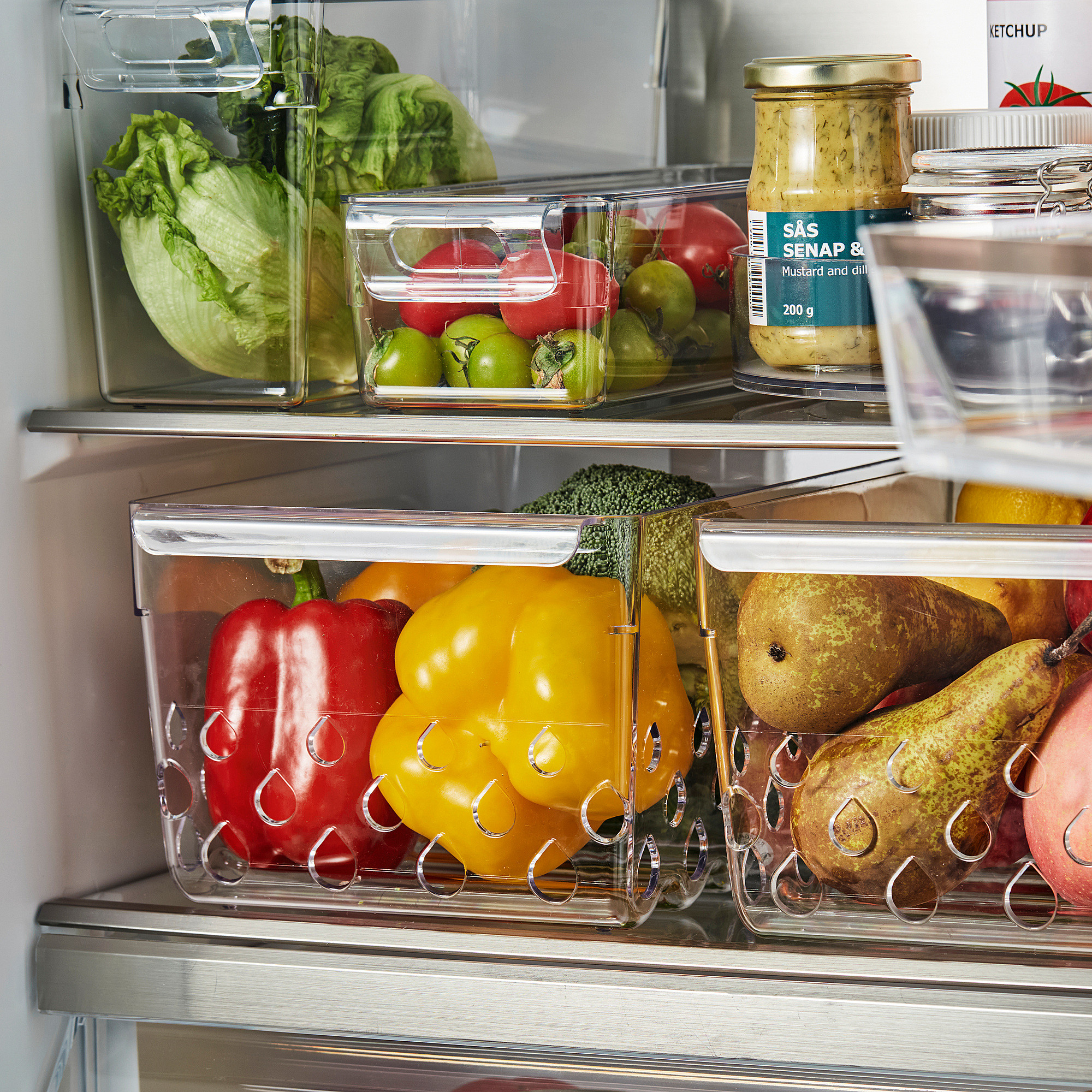 KLIPPKAKTUS Aufbewahrungskorb für Kühlschrank, transparent, 30x19x14 cm - IKEA Deutschland | IKEA (DE)