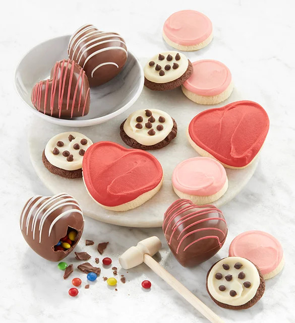 Valentine Breakable Chocolates & Cookies | Cheryl's