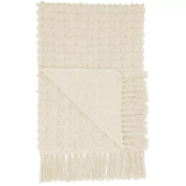 50"x60" Life Styles Cut Fray Texture Throw Blanket - Mina Victory | Target