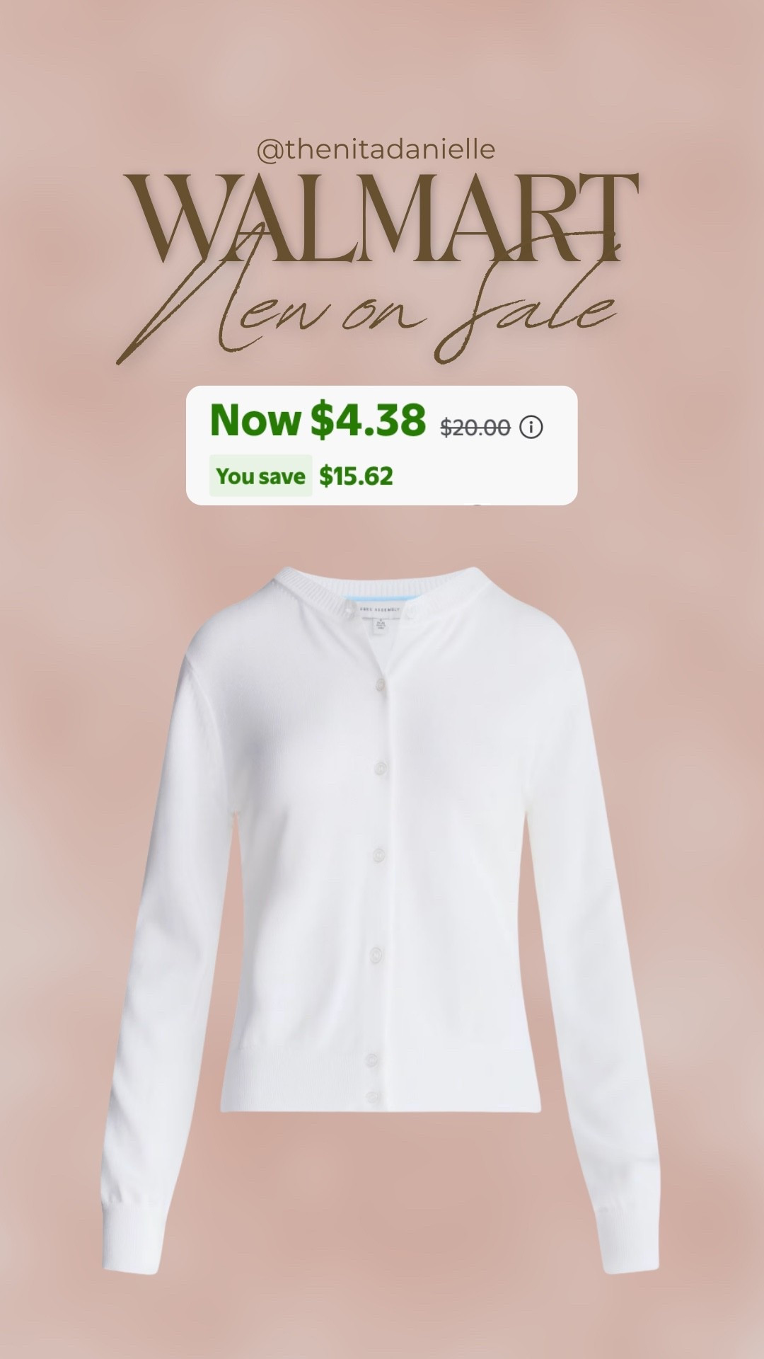 Walmart cardigan on sale under $5