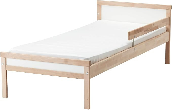 IKEA Sniglar Bed Frame with Slatted Bed Base, Beech | Amazon (US)