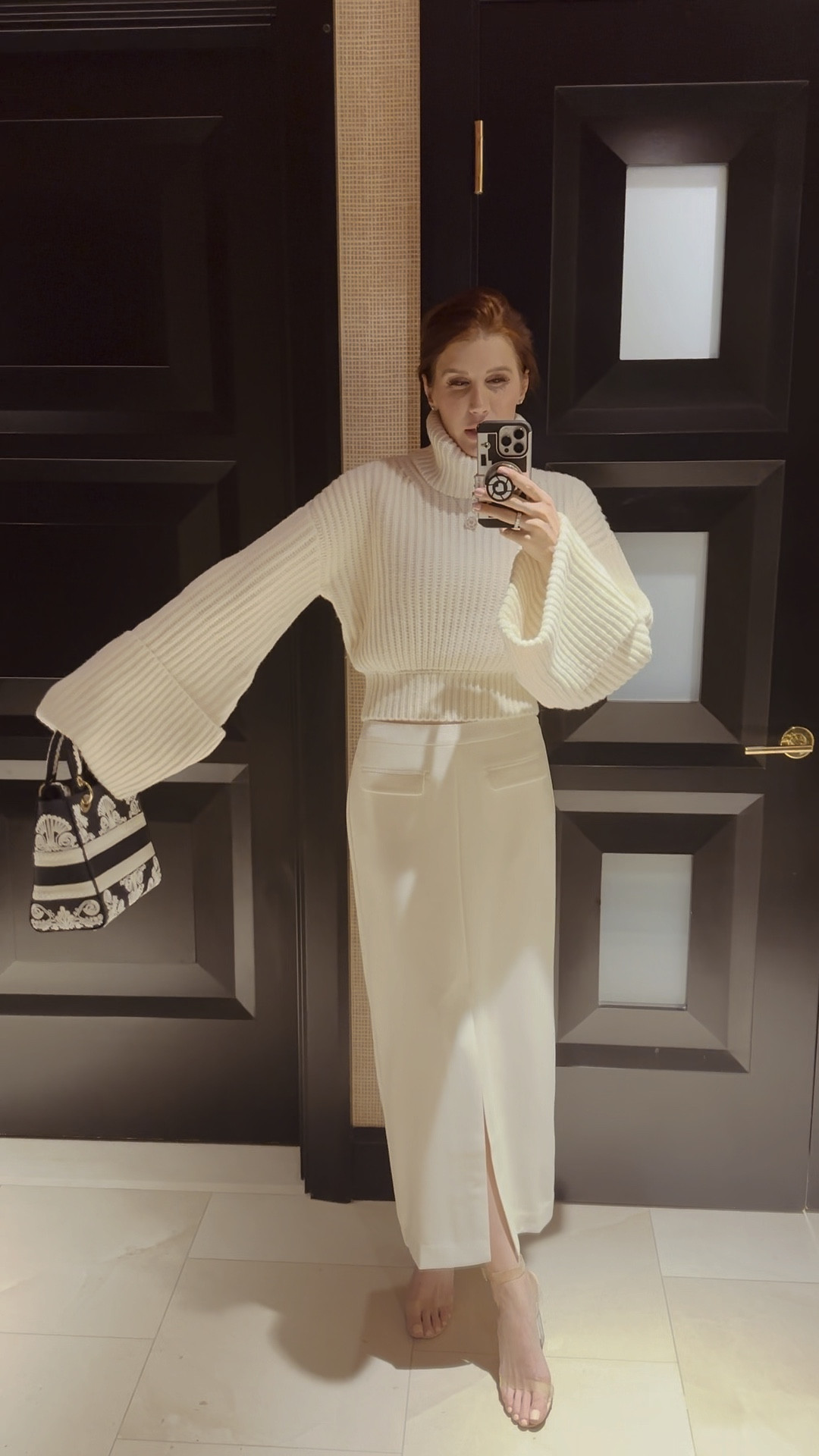 Best outfit for a holiday party, business dinner or work event. Watch the video to see it live and ORDER DOWN on the skirt 🙏🏻

#LTKWedding #LTKOver40 #LTKWorkwear