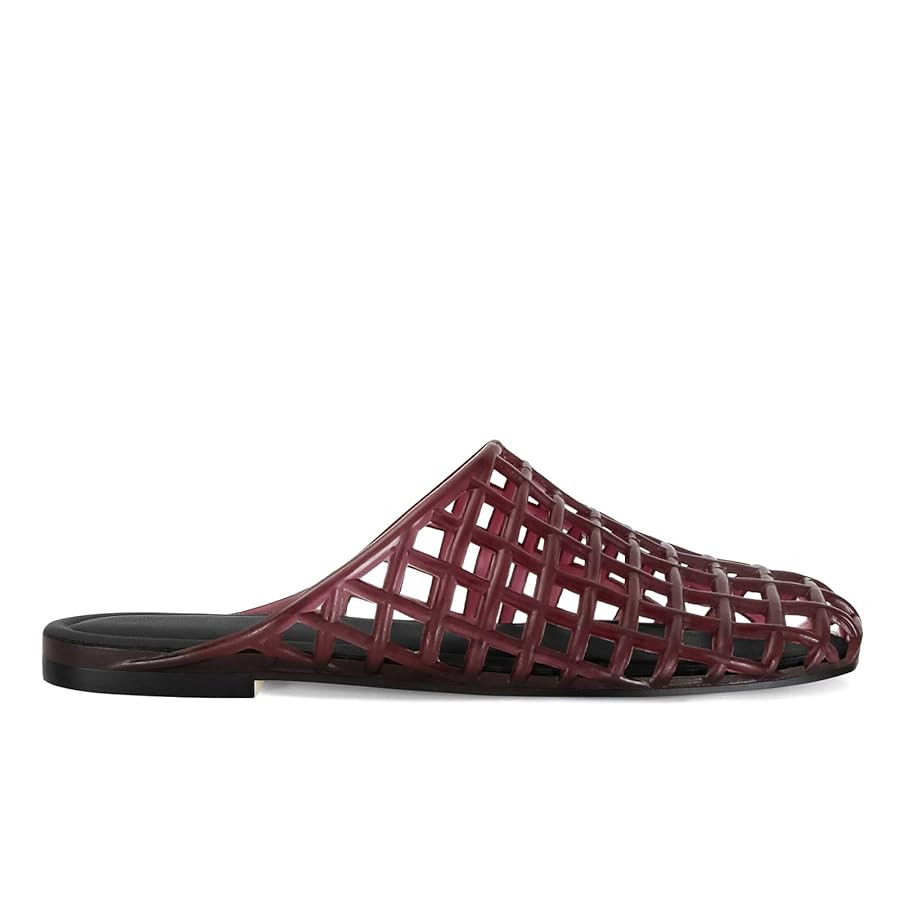 Clear Jelly Flats for Women Closed Toe Mesh Hollow Jellies Mule Sandals Slip On Jelly Slides Casu... | Amazon (US)