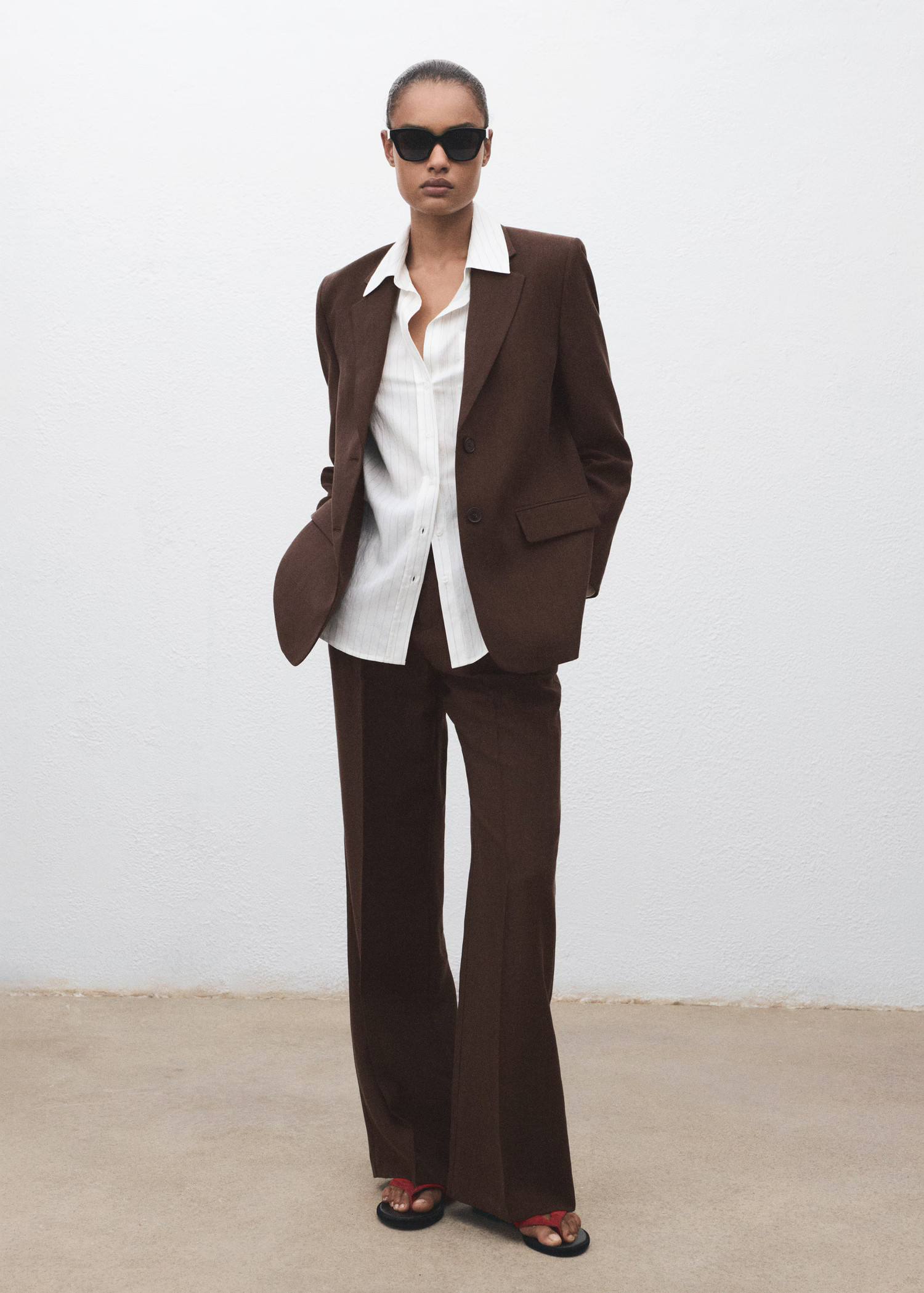 Lyocell suit jacket - Women | MANGO USA | Mango (US/MX/AU)