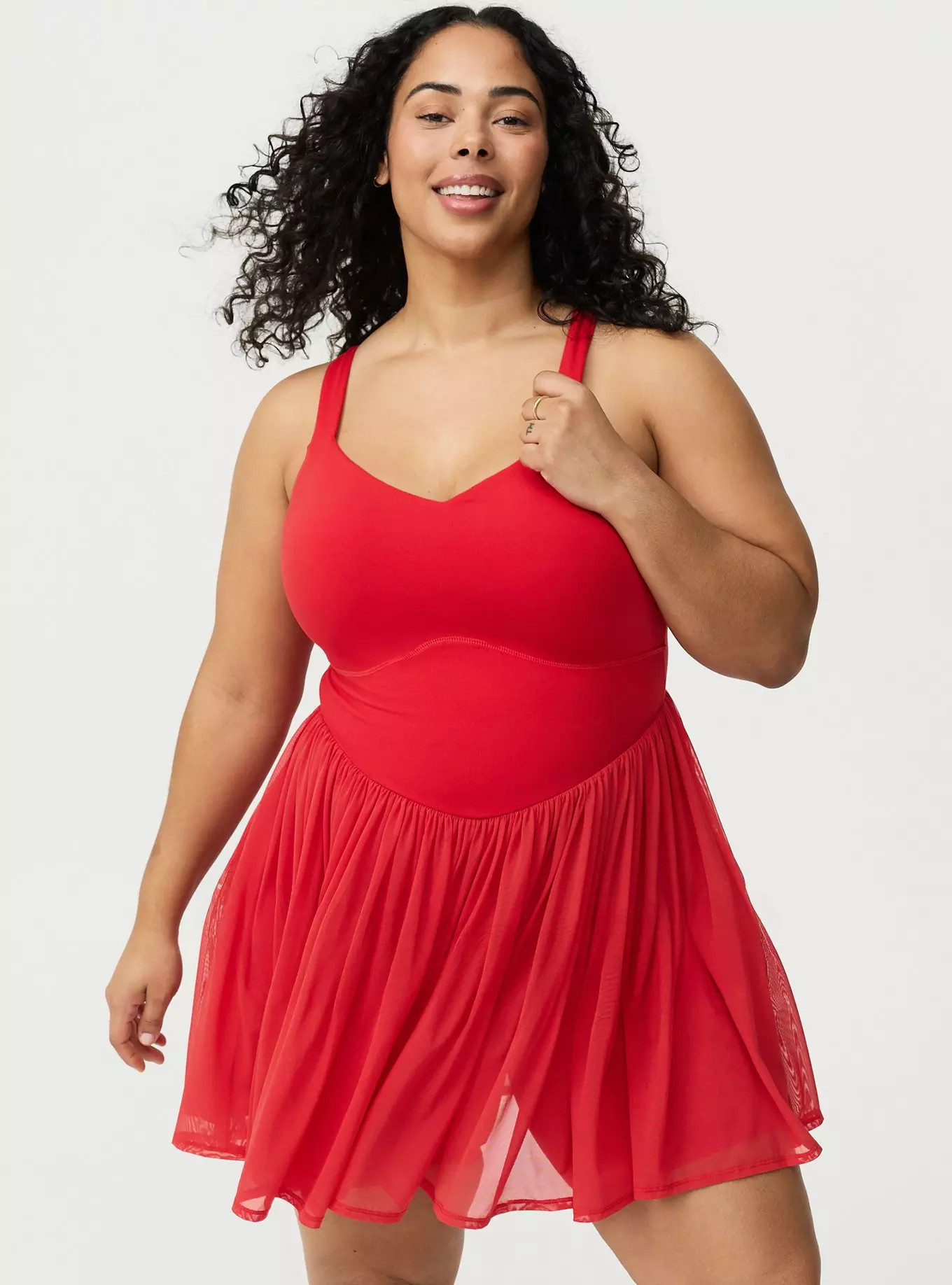 TRU Performance Core Mesh 2fer Active Dress | Torrid (US & Canada)