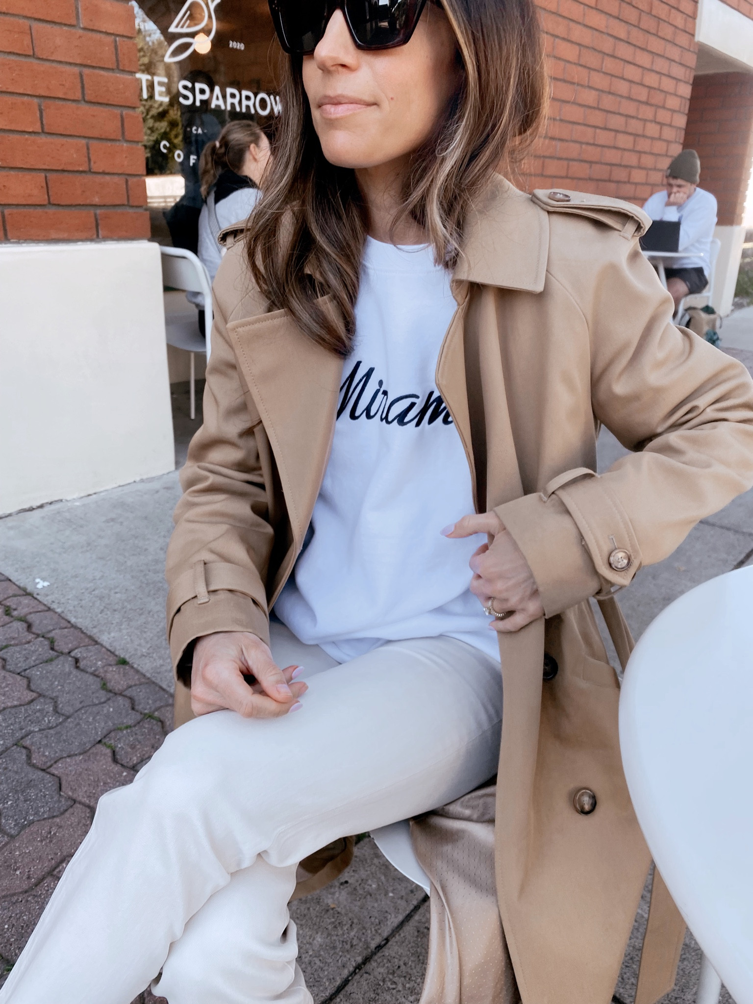 Today’s outfit 
Cream jeans (went up 1 size) 
Embroidered sweatshirt is from a hotel in Santa Barbara but linking a customized option from Etsy 

#LTKstyletip