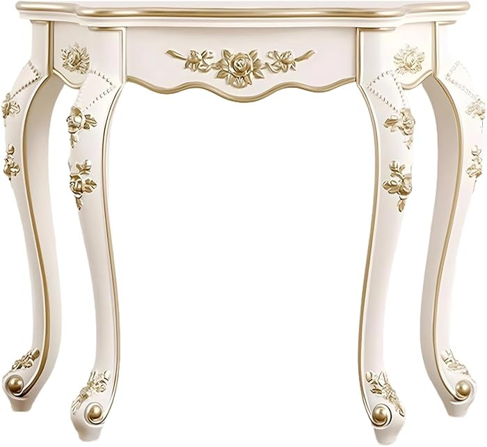 Vintage Console Table, French Entryway Table with Floral Carvings & Stable Cabriole Legs, Narrow ... | Amazon (US)