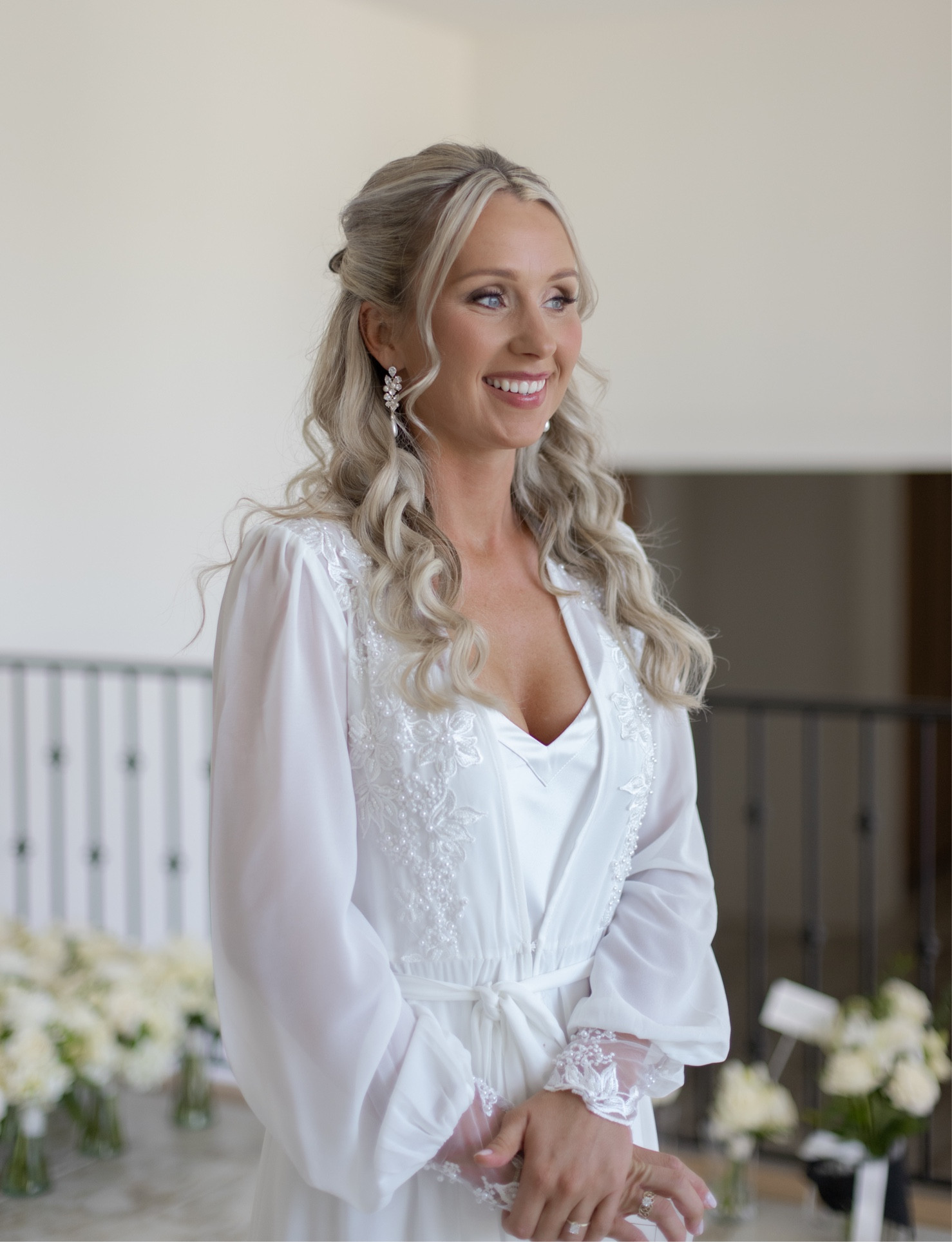 Wedding day “getting ready” slip and robe! 🤍

Bride, bridal, earrings, slippers

#LTKstyletip #LTKfit #LTKwedding