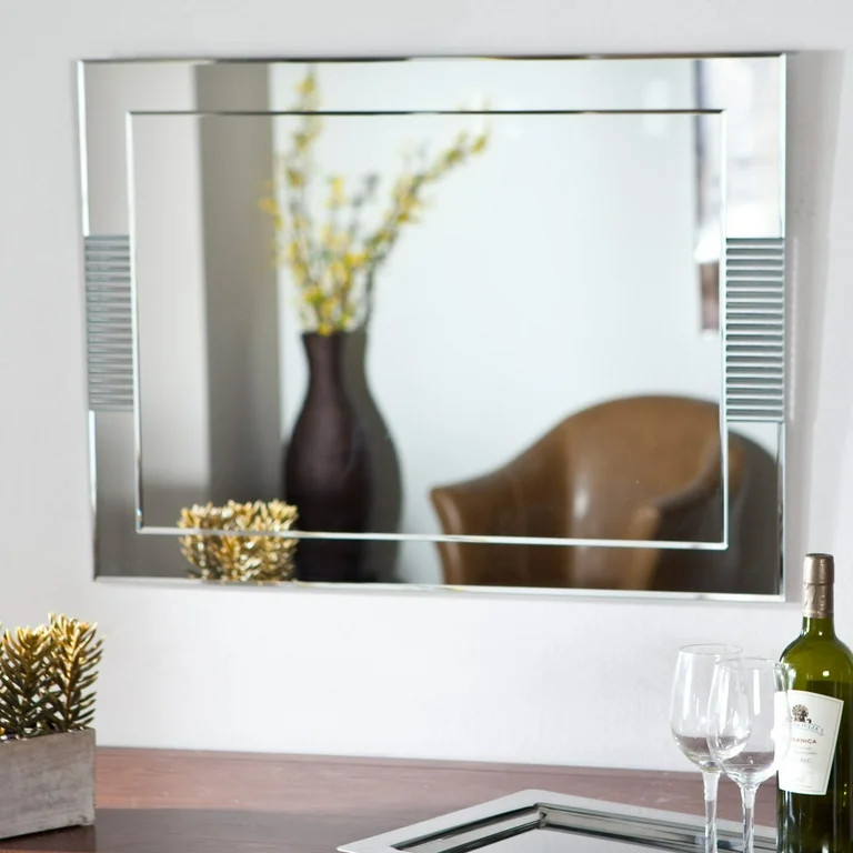 Francisca Large Frameless Wall Mirror | Walmart (US)