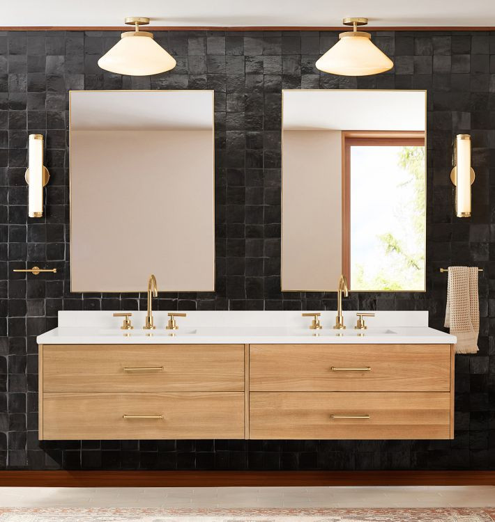 Geneva 72" Wall Mount Double Vanity | Rejuvenation