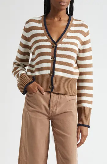 Monae Stripe Cotton Cardigan | Nordstrom