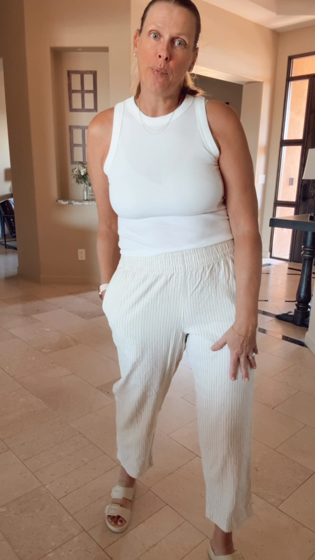 OLD NAVY  Linen collection
50% OFF 

neutral outfit idea, linen pants outfit, casual chic outfit, elevated everyday outfit, effortless summer style, old navy linen pants, minimalist outfit style, capsule wardrobe outfit, simple chic outfit, polished casual outfit, classic neutral outfith

#LTKootd #LTKOver40 #LTKSaleAlert