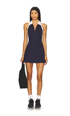 Splits59 Austin Rigor Dress in Indigo & White from Revolve.com | Revolve Clothing (Global)