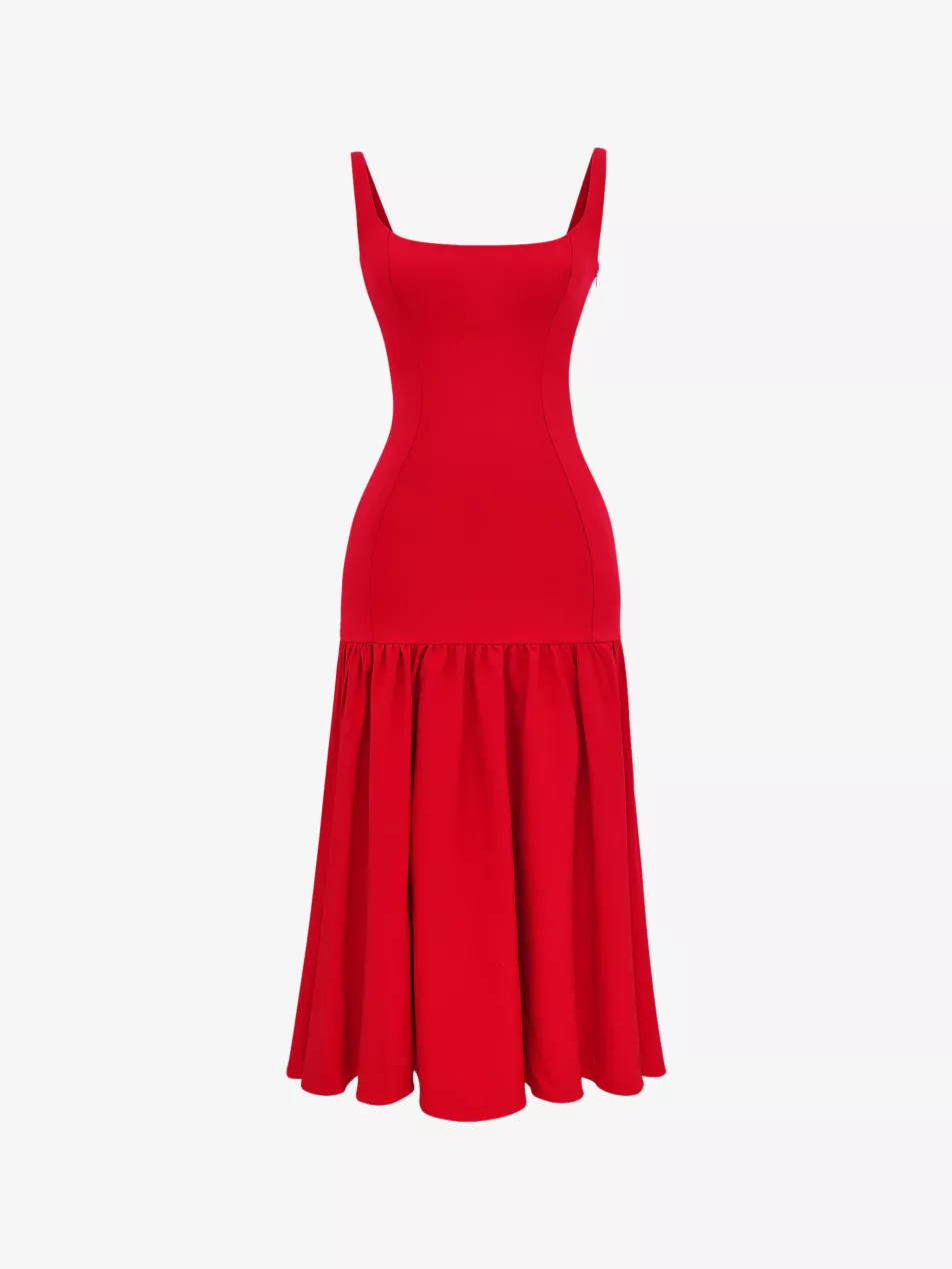 Amore dropped-waist woven maxi dress | Selfridges