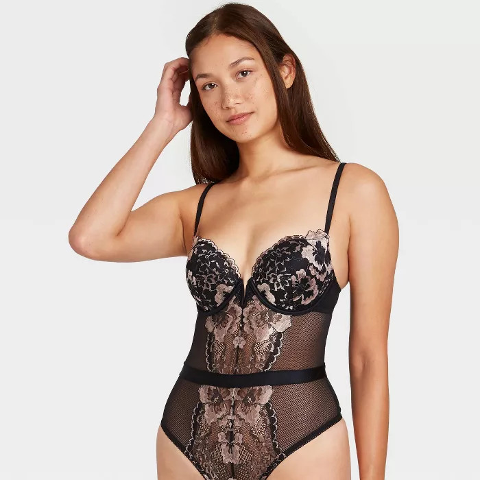 Women's Push-Up Bodysuit - Auden™ Black | Target