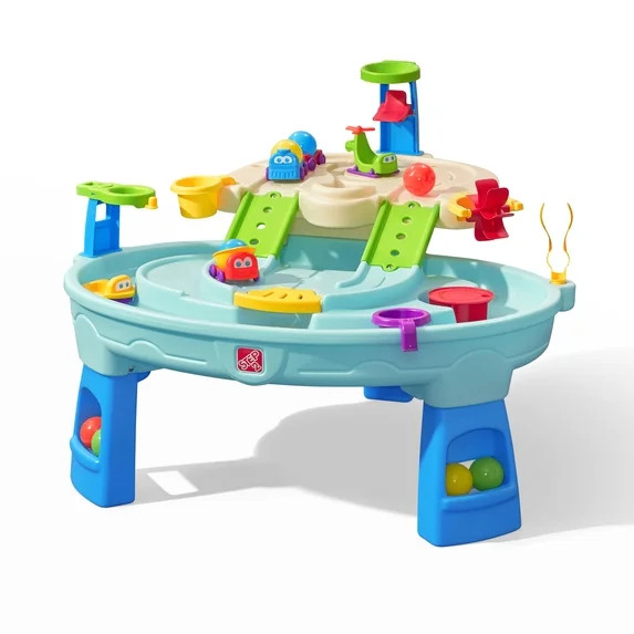Step2 Ball Buddies Adventure Center Blue Plastic Sand & Water Table for Toddlers | Walmart (US)