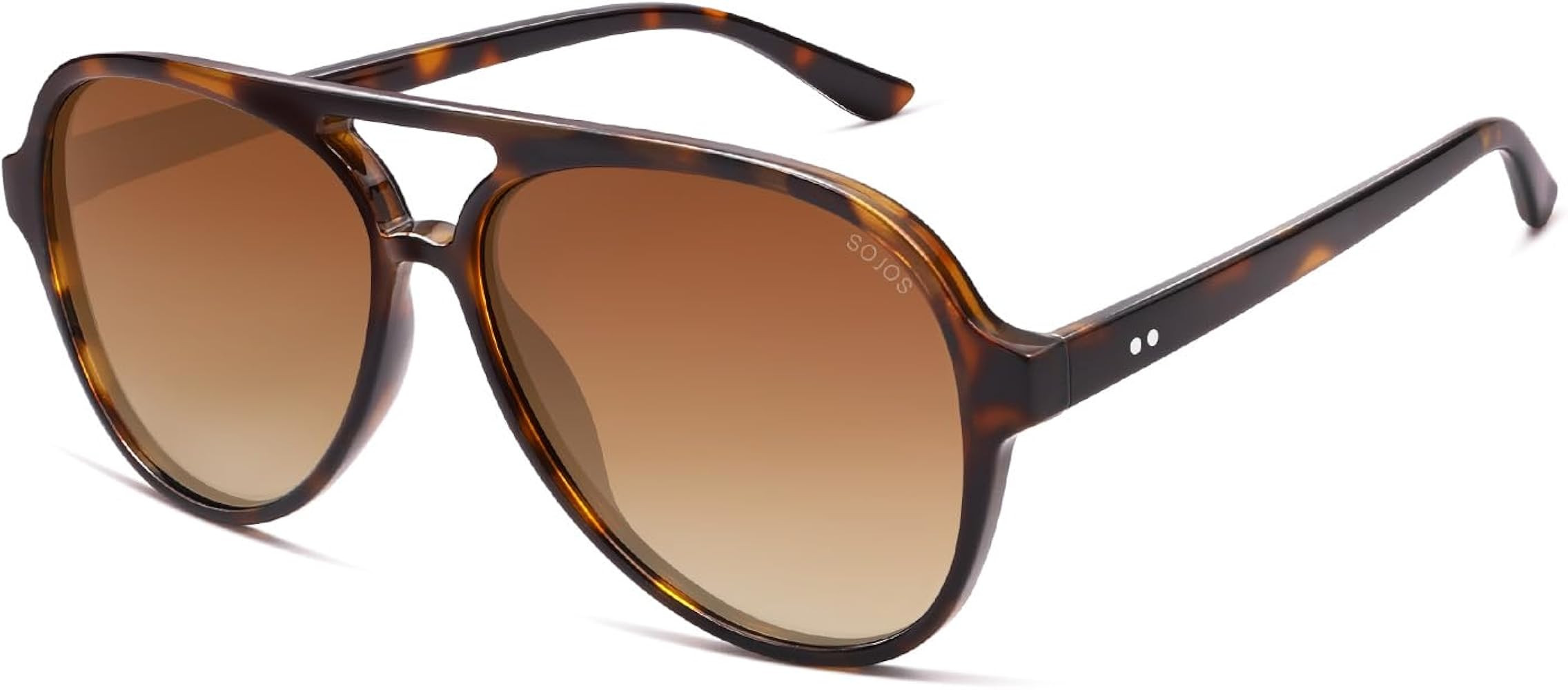 SOJOS Classic Polarized Aviator Sunglasses for Women Men, Retro Trendy Aviators Shades SJ2201 | Amazon (US)