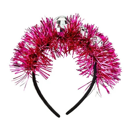 Pink Foil Disco Ball Headband, by Way To Celebrate | Walmart (US)