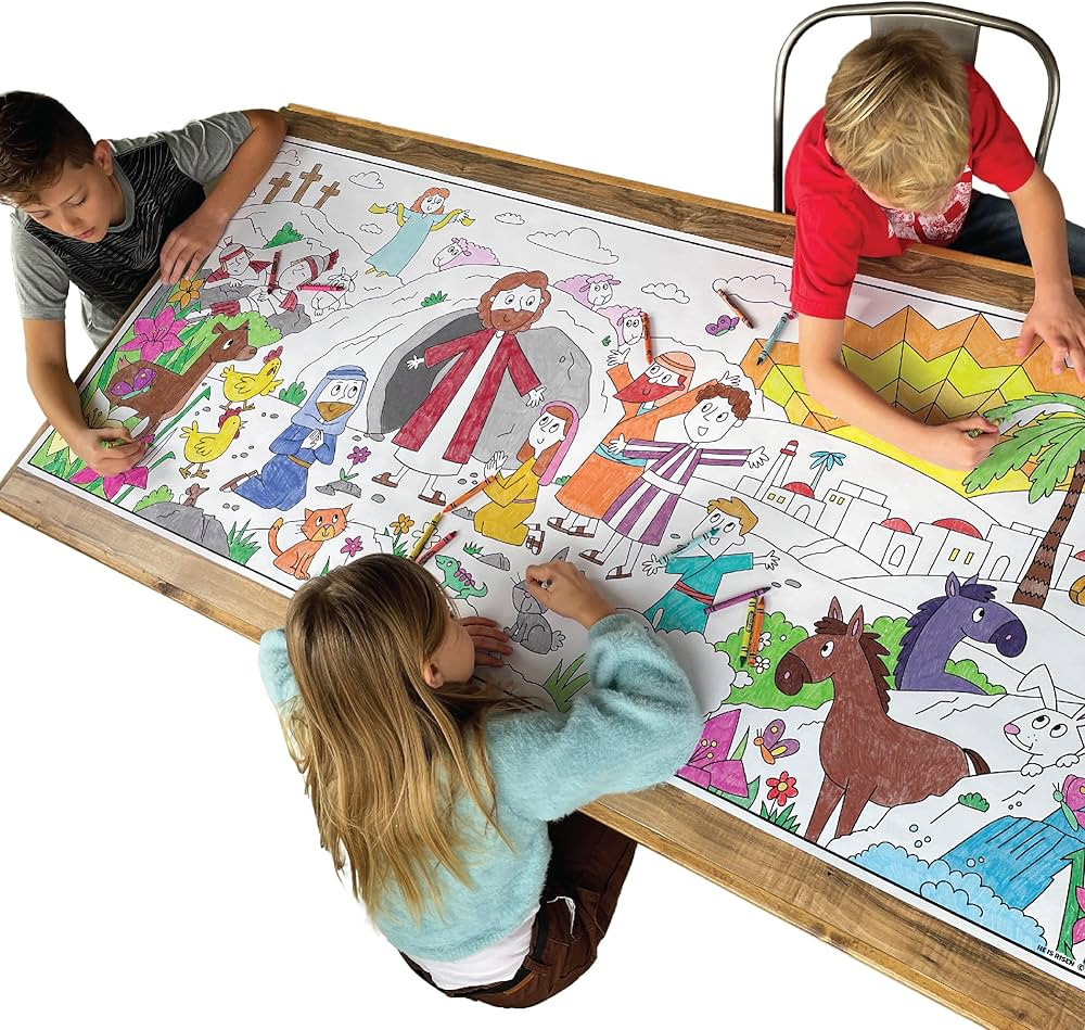 KangaToys Giant Easter Resurrection of Jesus Christ Coloring Activity Poster for Families - 30 x ... | Amazon (US)