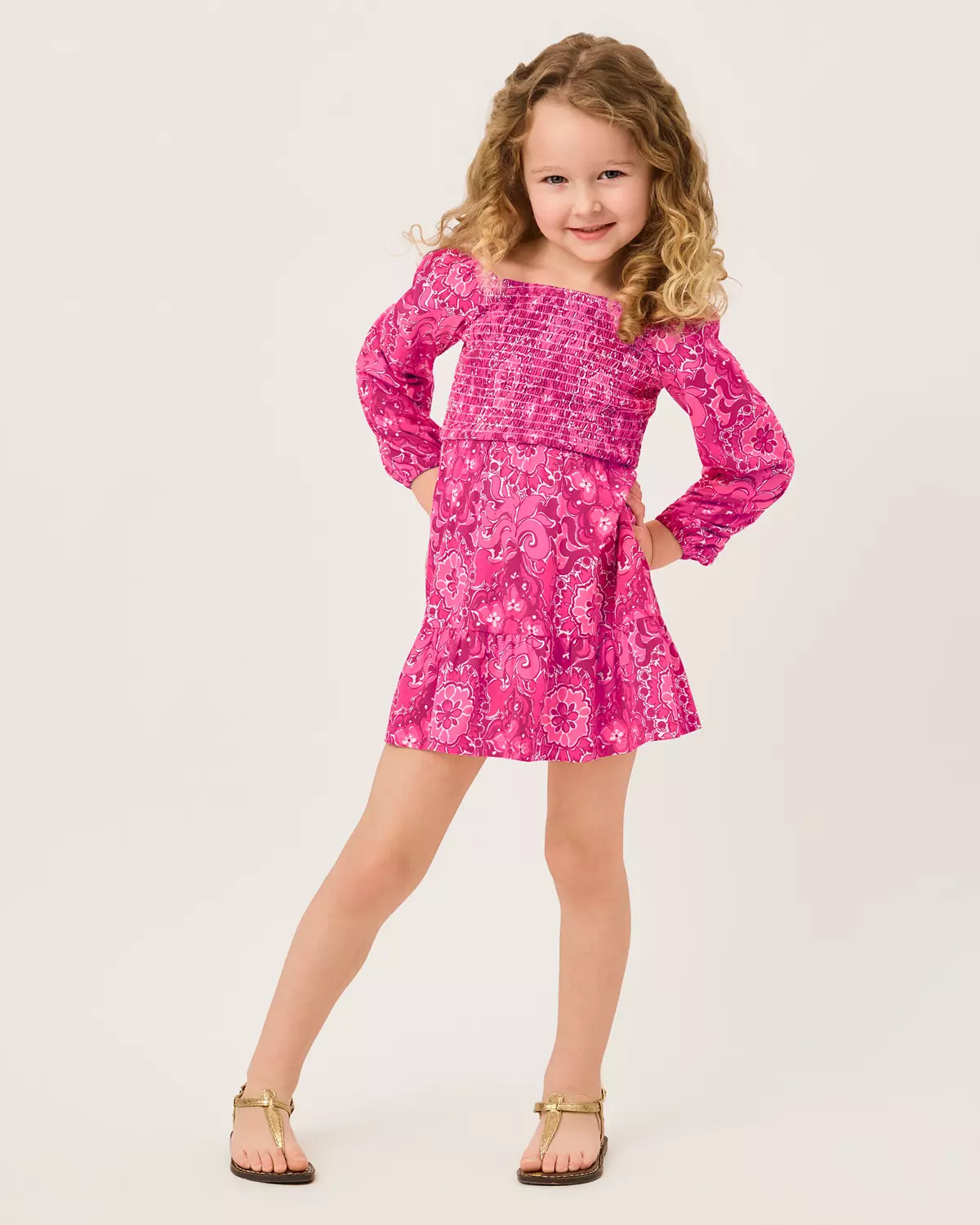 Girls Mini Jilly Long Sleeve Dress | Lilly Pulitzer