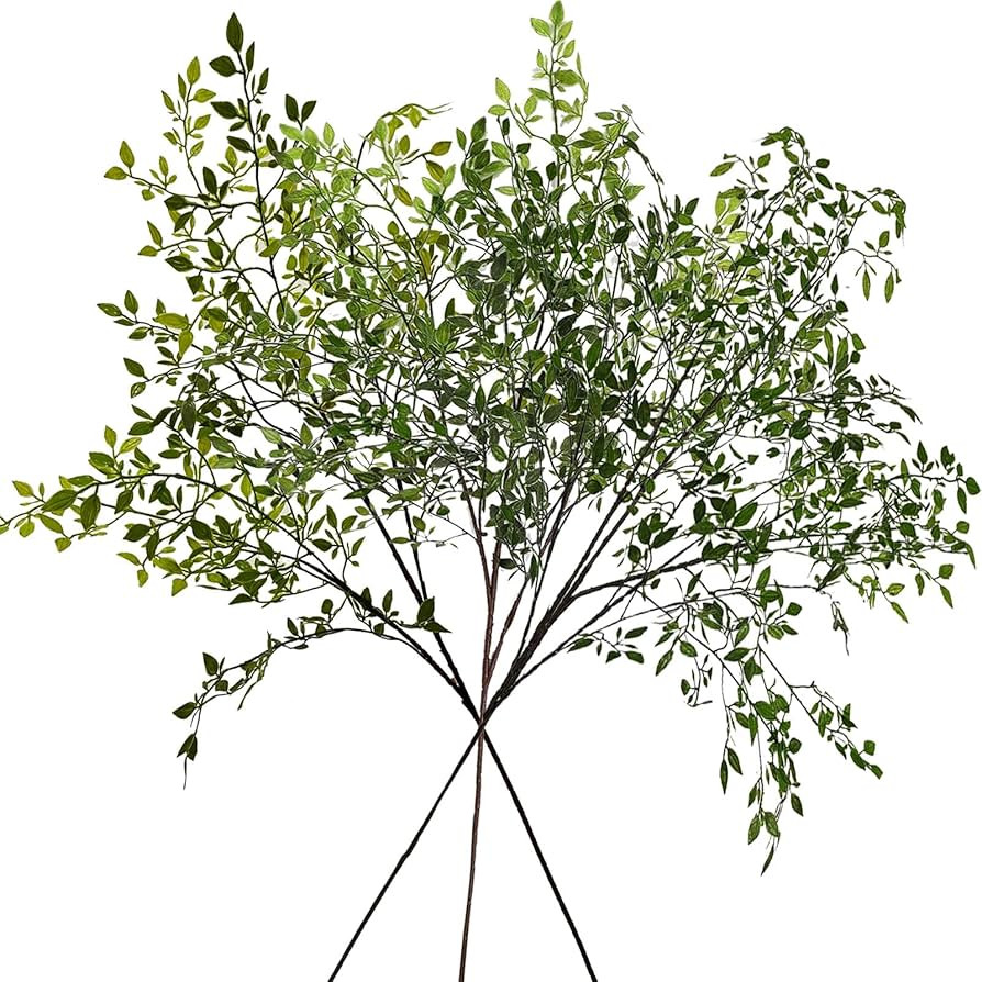 3pcs Faux Stems 43.3 Inch Artificial Greenery Stems for Vase Decor Vase Faux Branches Greenery Pl... | Amazon (US)