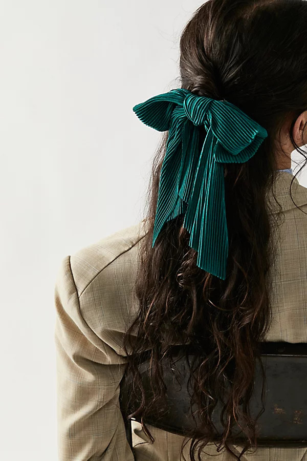 Yoko Bow by Free People, Forest Green, One Size | Free People (Global - UK&FR Excluded)