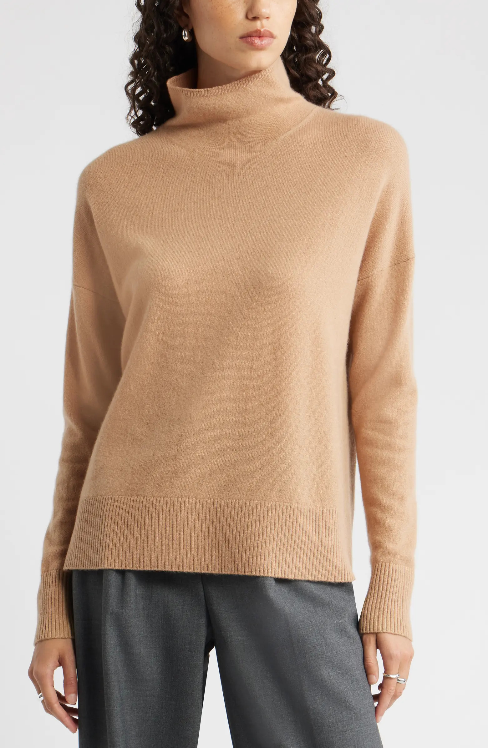 Nordstrom Oversize Cashmere Turtleneck Sweater | Nordstrom | Nordstrom