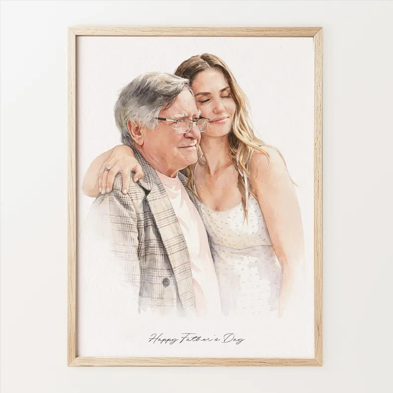 Custom Watercolor Portrait, Family Portrait, Custom Portrait From Photo, Portraits From Photos, P... | Etsy (Global)