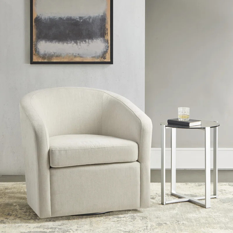 Martha Stewart Amber Modern Velvet Swivel Chair | Wayfair North America