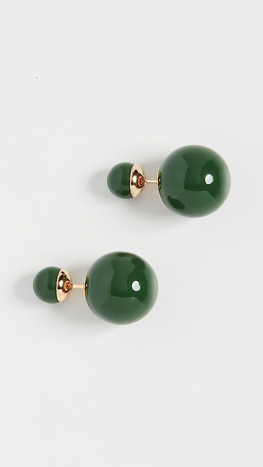 SHASHI Verde Double Ball Earrings | SHOPBOP | Shopbop